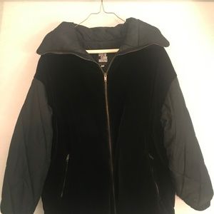 Black State of Claude Montana Velvet Draw String Jacket